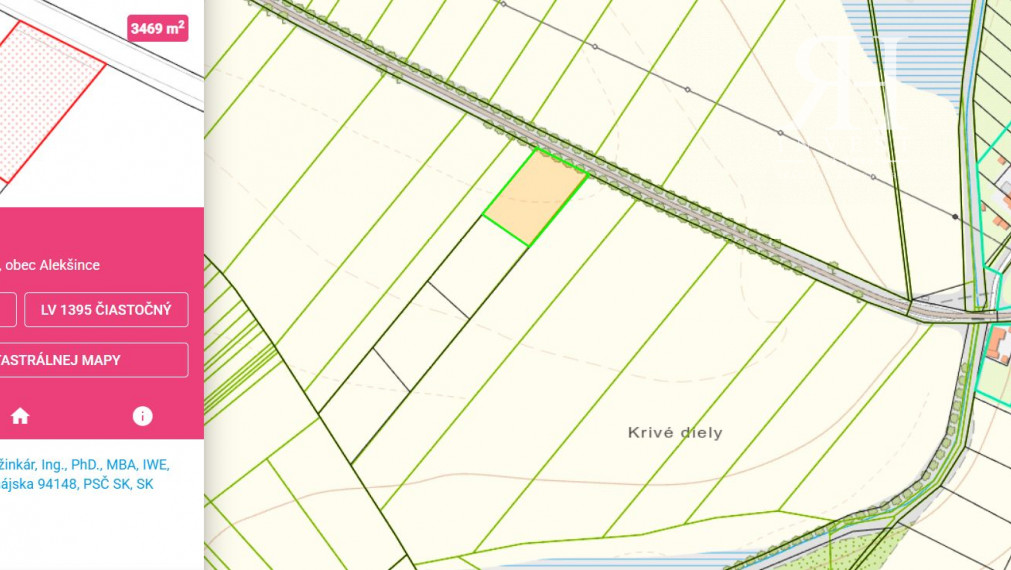 NA PREDAJ investičné pozemky - orná pôda - k.ú. Alekšince