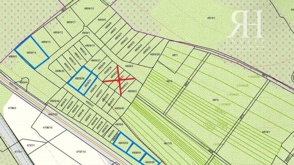 ZOBOR-LUPKA na predaj investičné stavebné pozemky