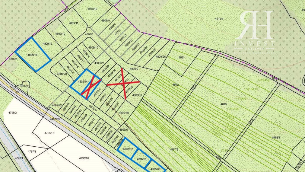 ZOBOR-LUPKA na predaj investičné stavebné pozemky